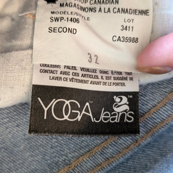 Second Yoga Jeans Women's Light Wash Skinny Jeans - Size 32 - Picture 4 of 4